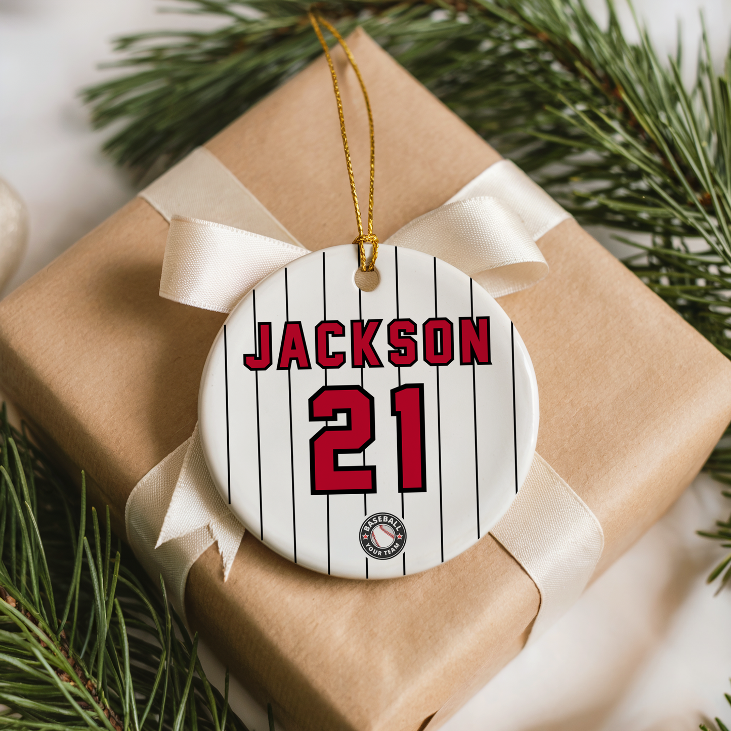 Baseball Jersey Ornament