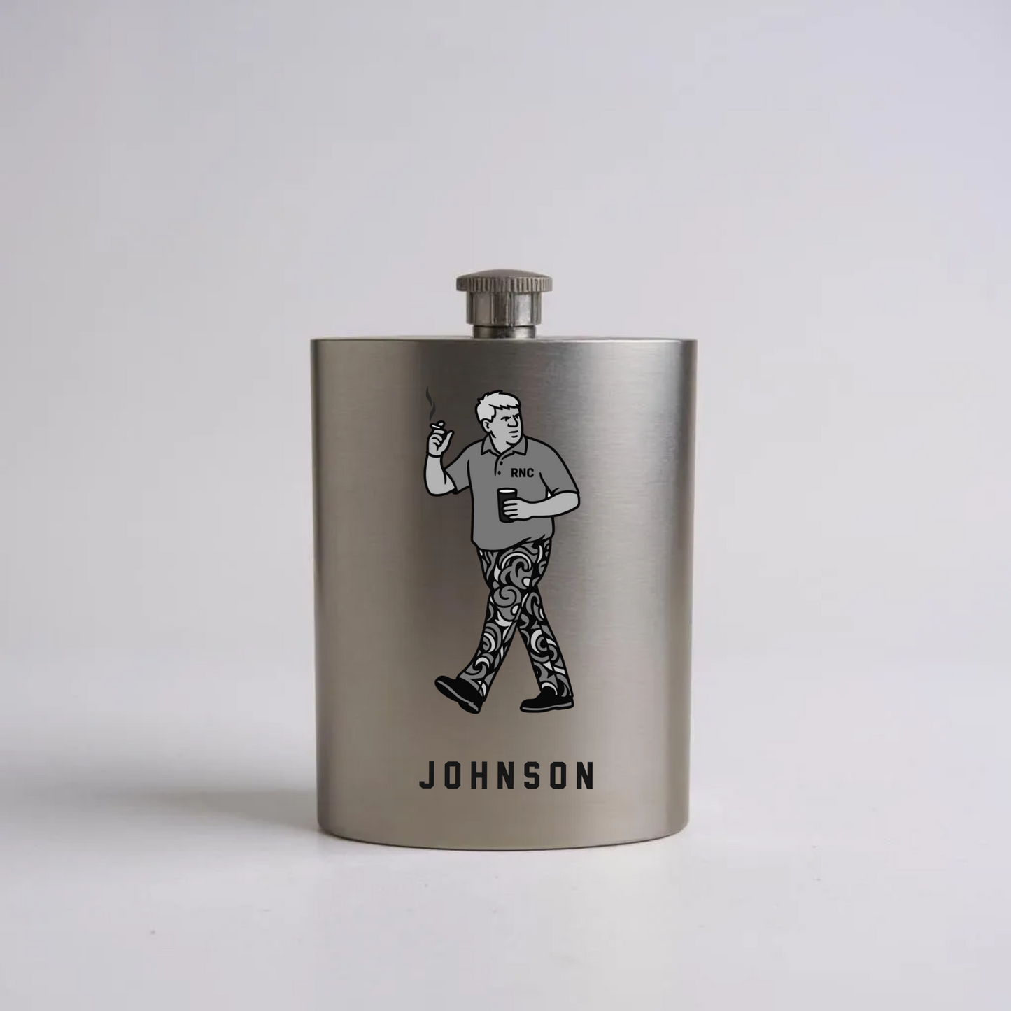 RNC Stainless Bourbon Birdie Flask