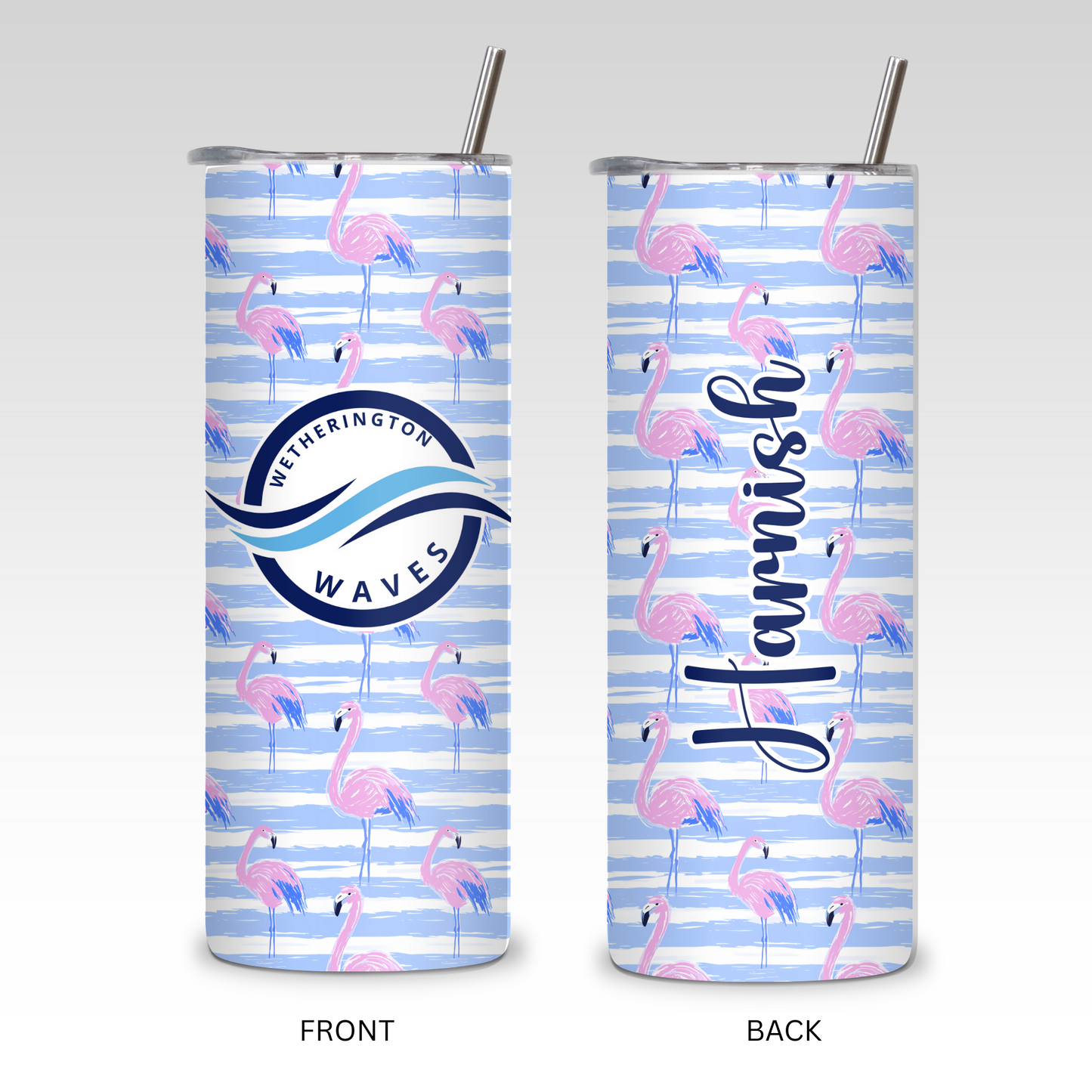 FLAMINGO WAVES TUMBLER