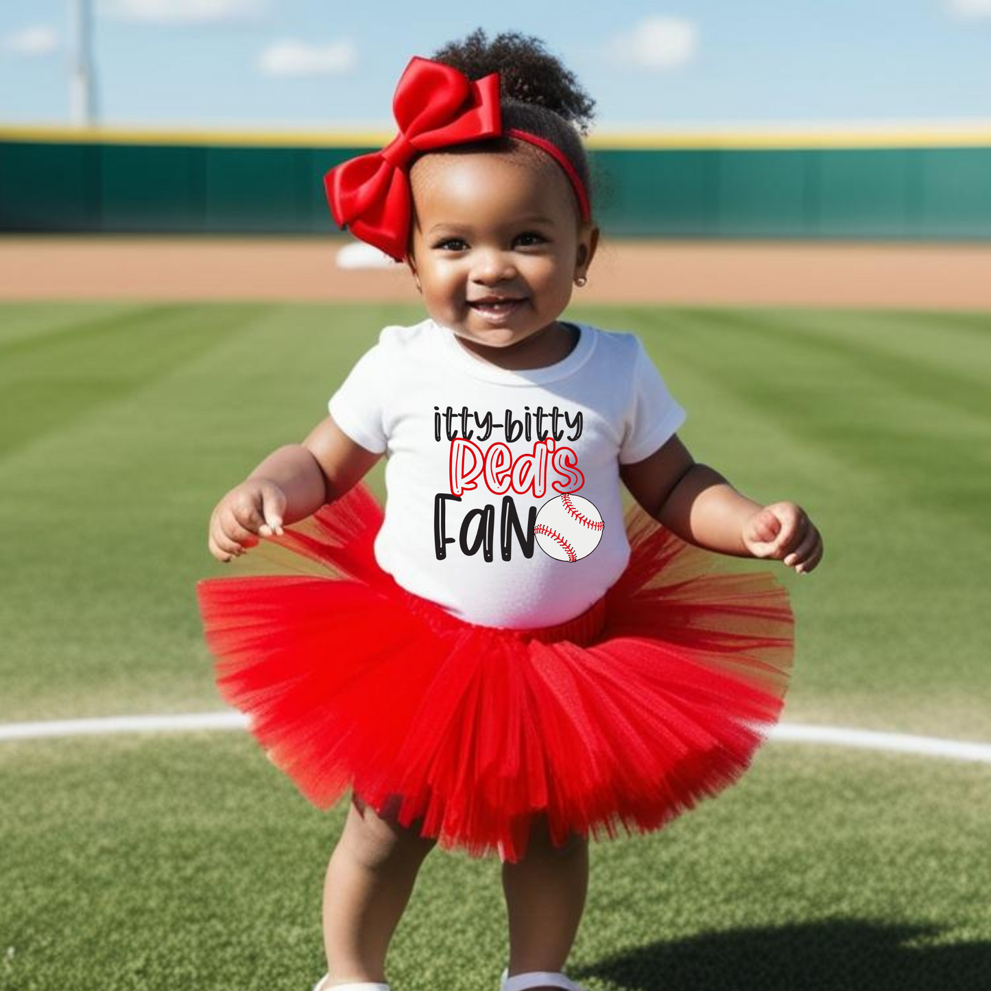 Itty Bitty Reds Fan Onesie