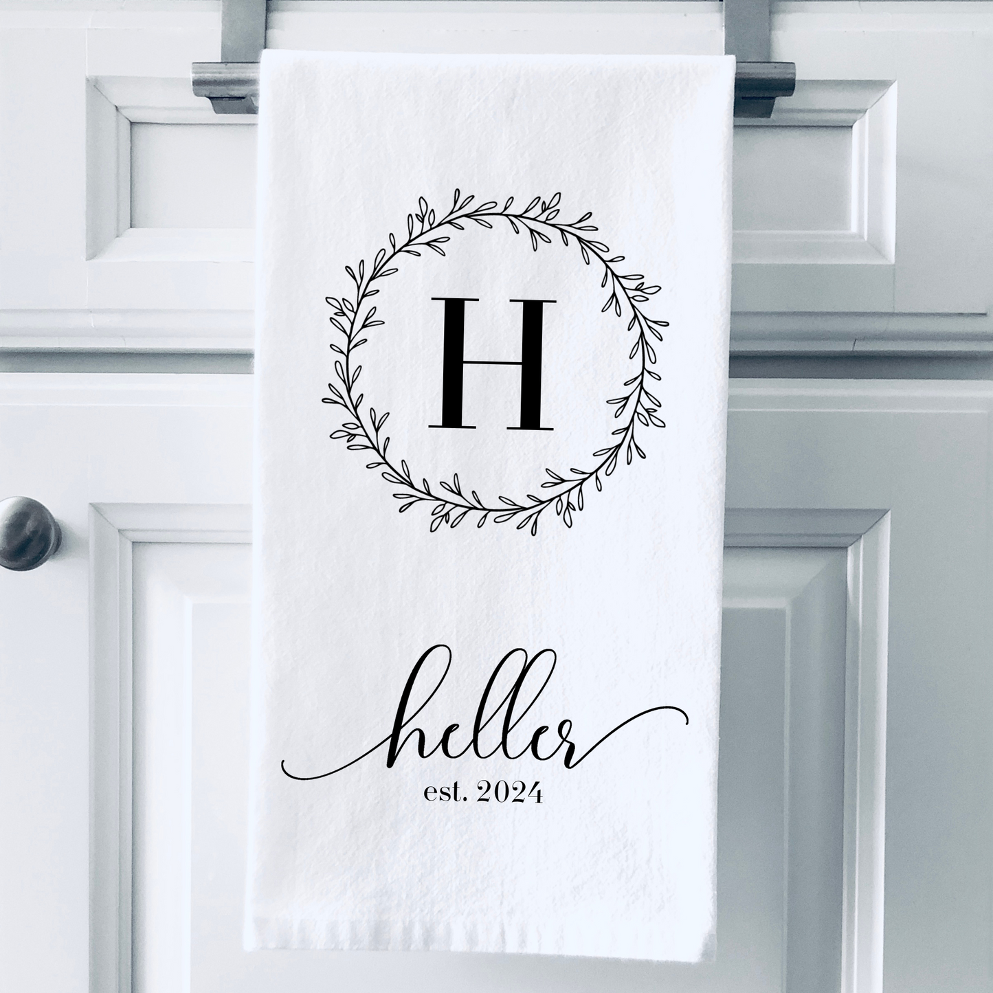 Initial & Name Personalized Towel