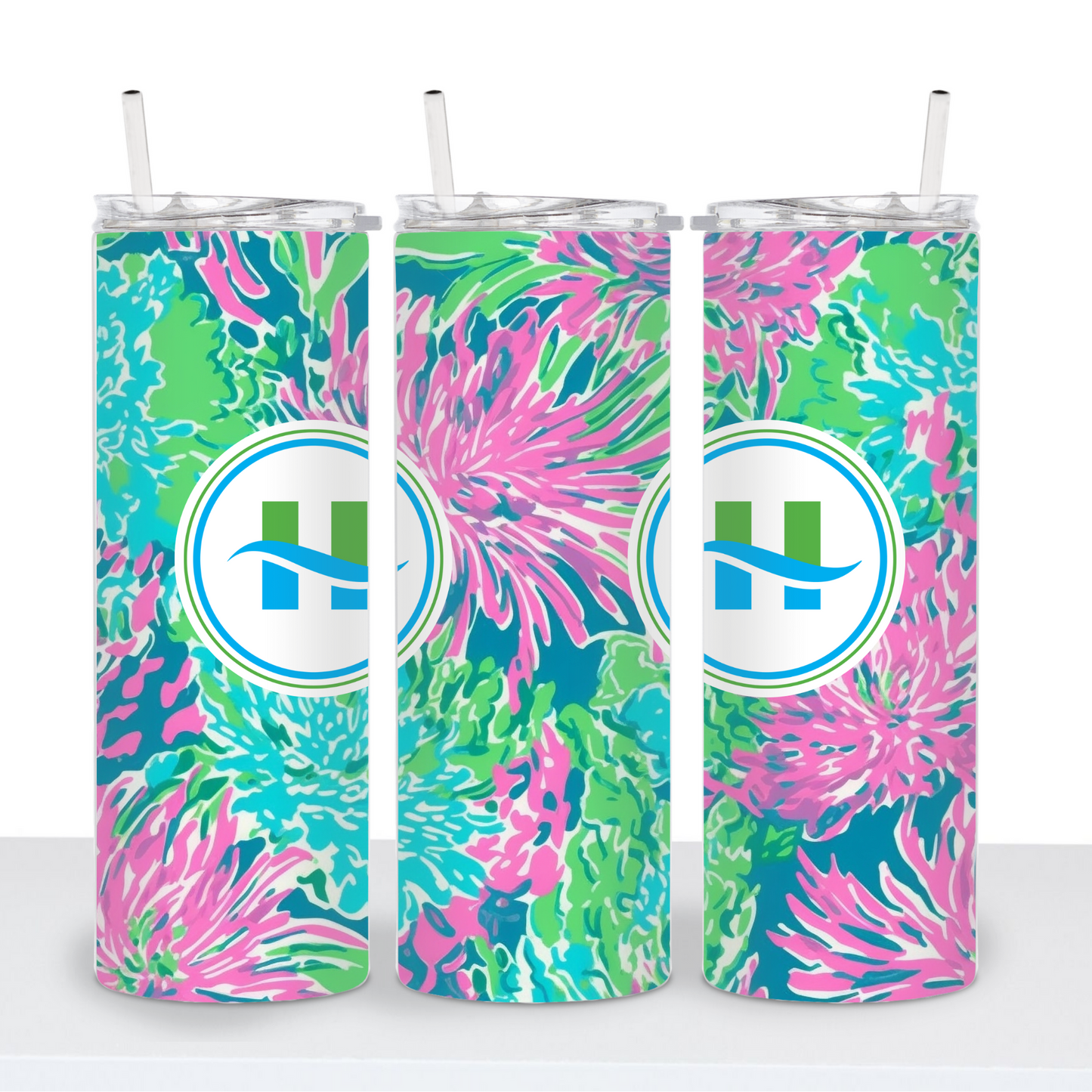 Lilly Floral Hy-Crest Tumbler