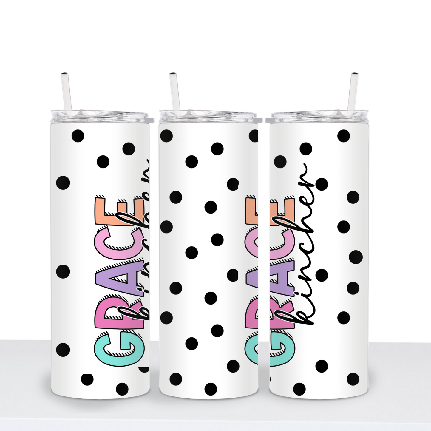 Personalized Pop Dot Tumbler