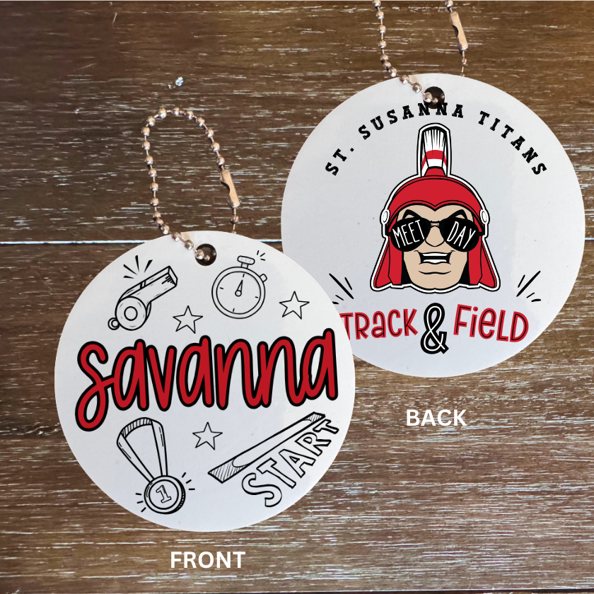 St. Susanna Track & Field Bag Tag