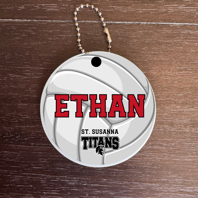 Boys Volleyball Bag Tag