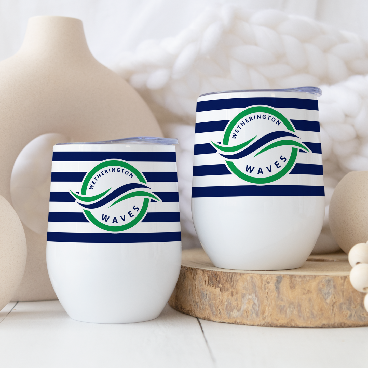 STRIPED WINE TUMBLER