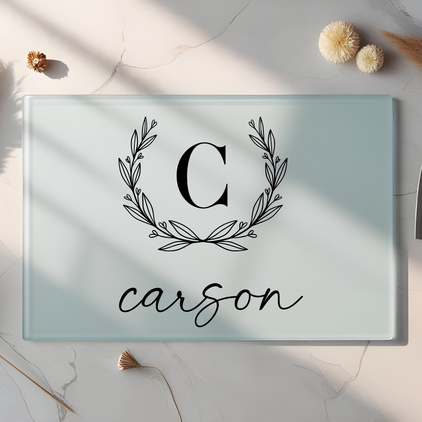 WREATH INITIAL & NAME