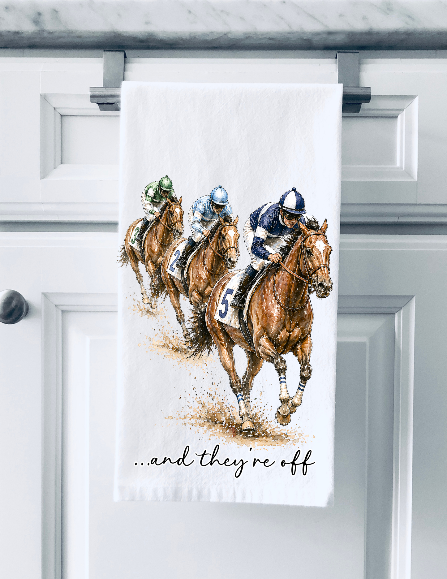 ... And They're Off Towel