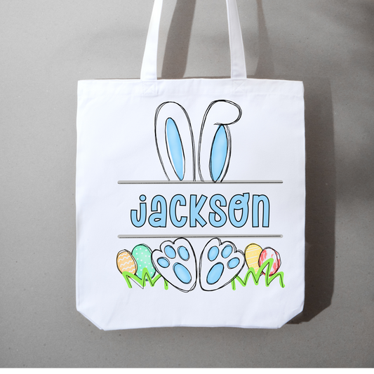 EASTER BAG: BLUE BUNNY NAME