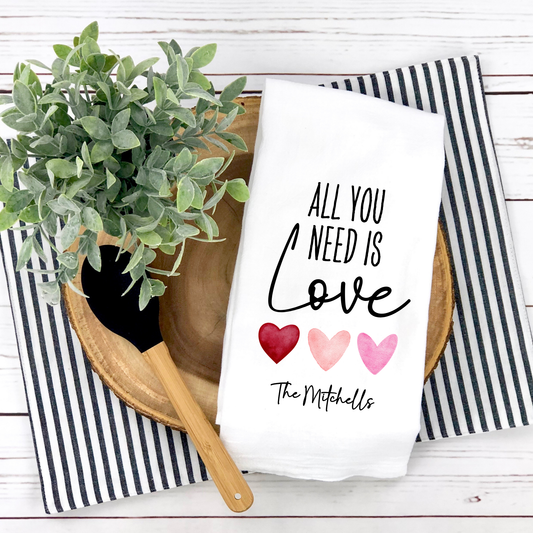 All You Need is Love Decorative Towel