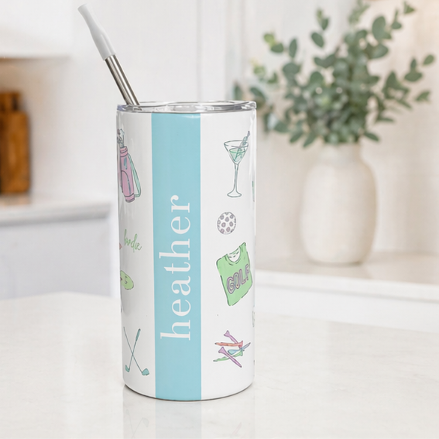 BIRDIE JUICE PERSONALIZED 12OZ TUMBLER