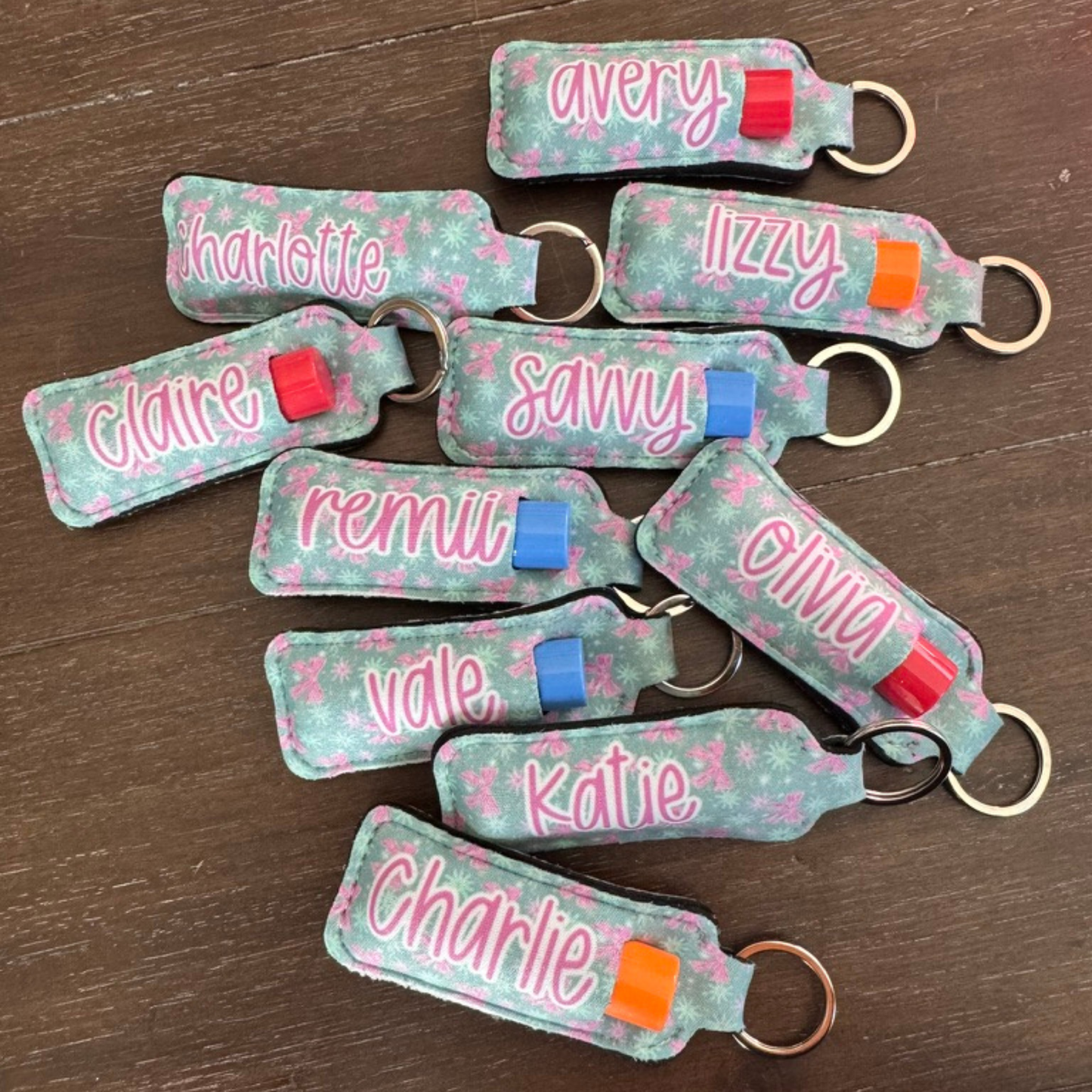 CHAPSTICK HOLDER KEYCHAINS