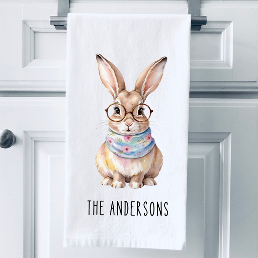 Spring Bunny Personalized Towel