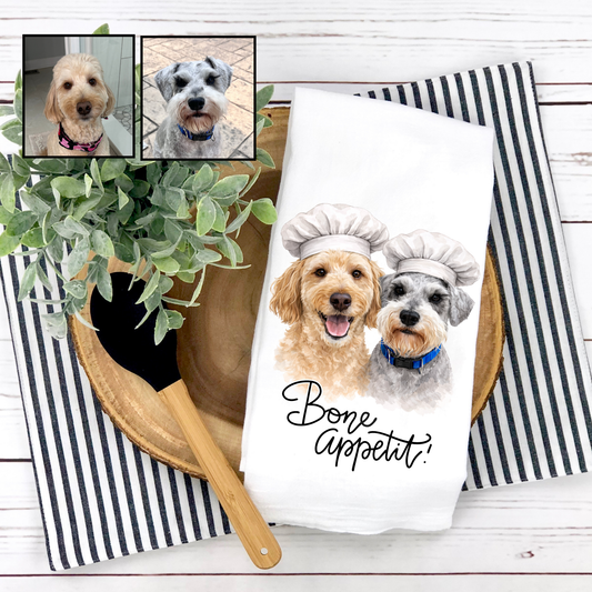 "Bone" Appetit - Personalized Dog Towels