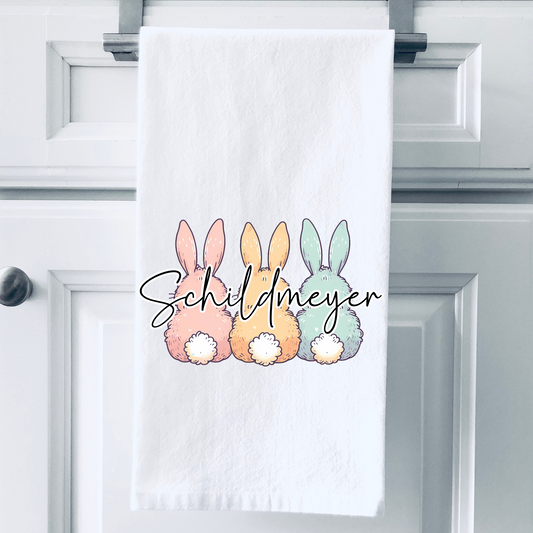 Peep that Bunny Personalized Towel