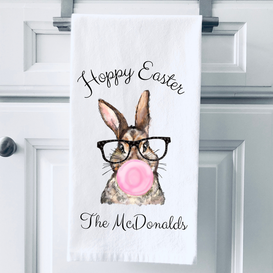Hoppy Easter Personalized Towel