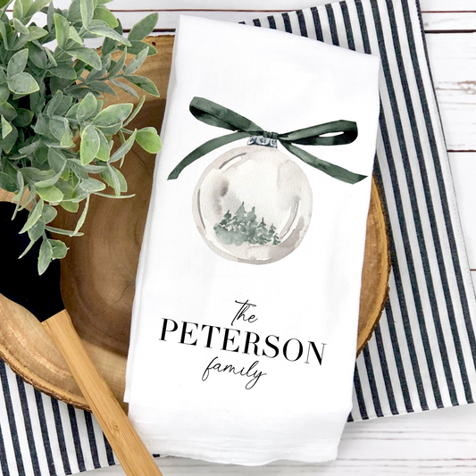 Personalized Family Ornament Towel