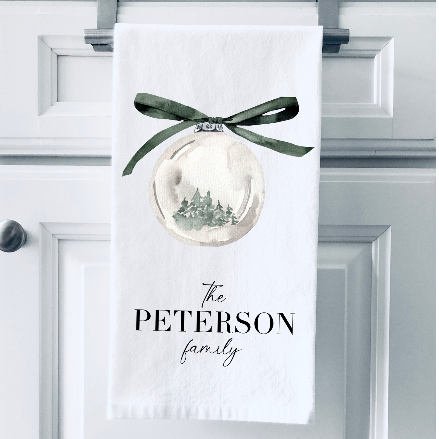 Personalized Family Ornament Towel