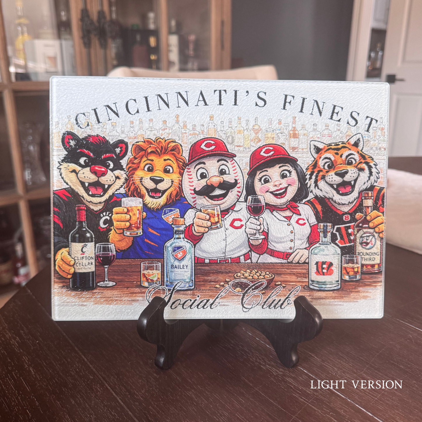 Cincinnati's Finest Social Club Glassique Board
