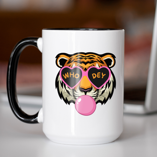 Bengal Tiger with Bubble Gum