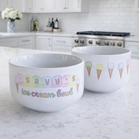 Personalized Ice Cream Bowl