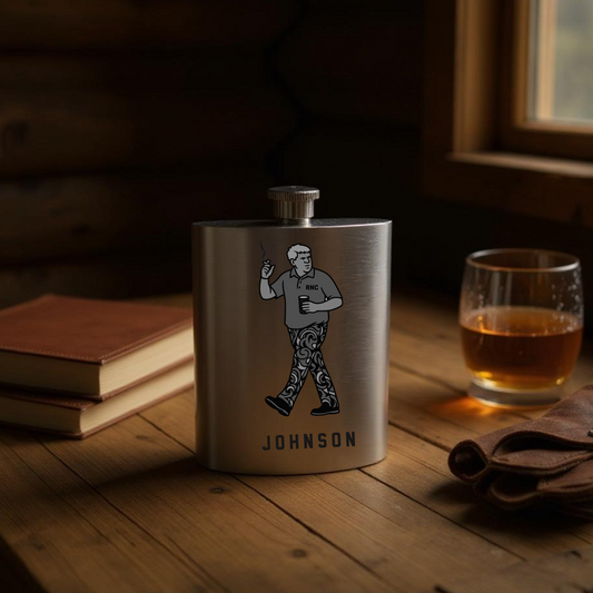 RNC Stainless Bourbon Birdie Flask