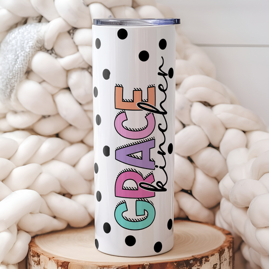 Personalized Pop Dot Tumbler