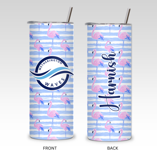 FLAMINGO WAVES TUMBLER