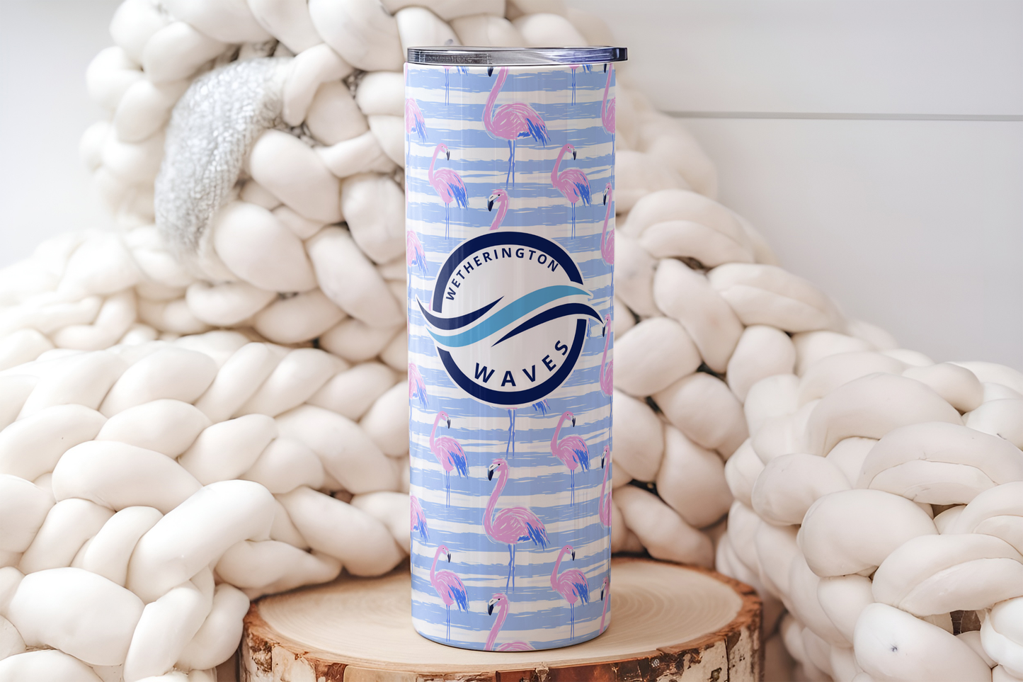 FLAMINGO WAVES TUMBLER