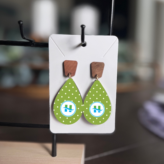 Hy-Crest Green Polka Dot