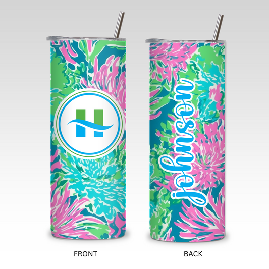 Lilly Floral Hy-Crest Tumbler