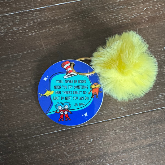 You'll Never Be Bored Bag Tag