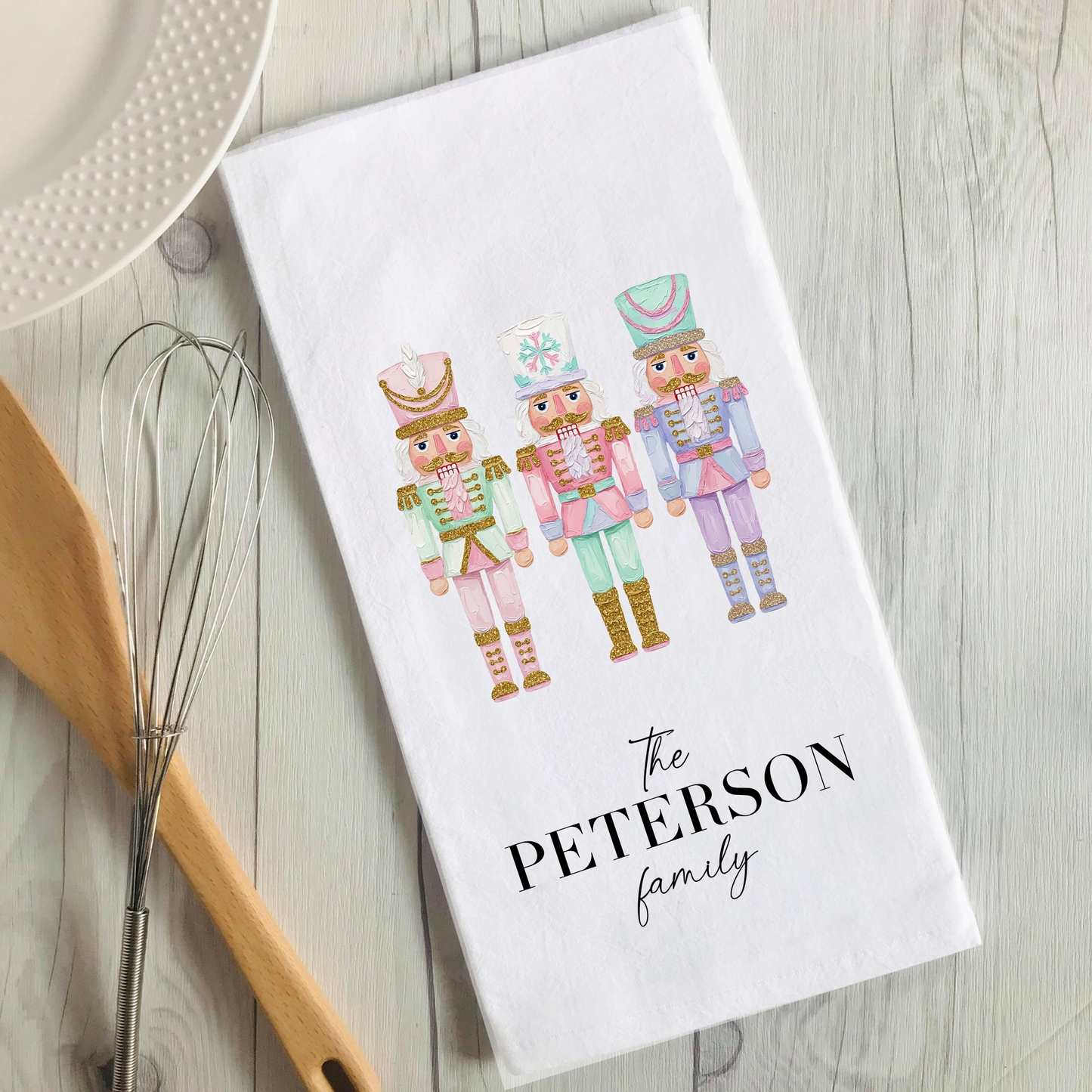 Nutcracker Family Name Towel