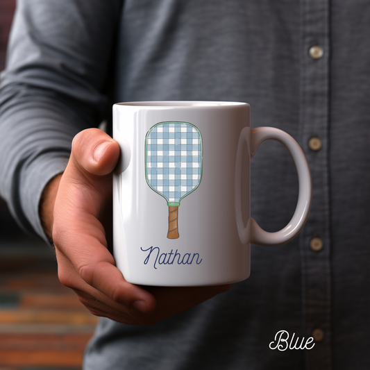 Blue Paddle Pickleball Mug