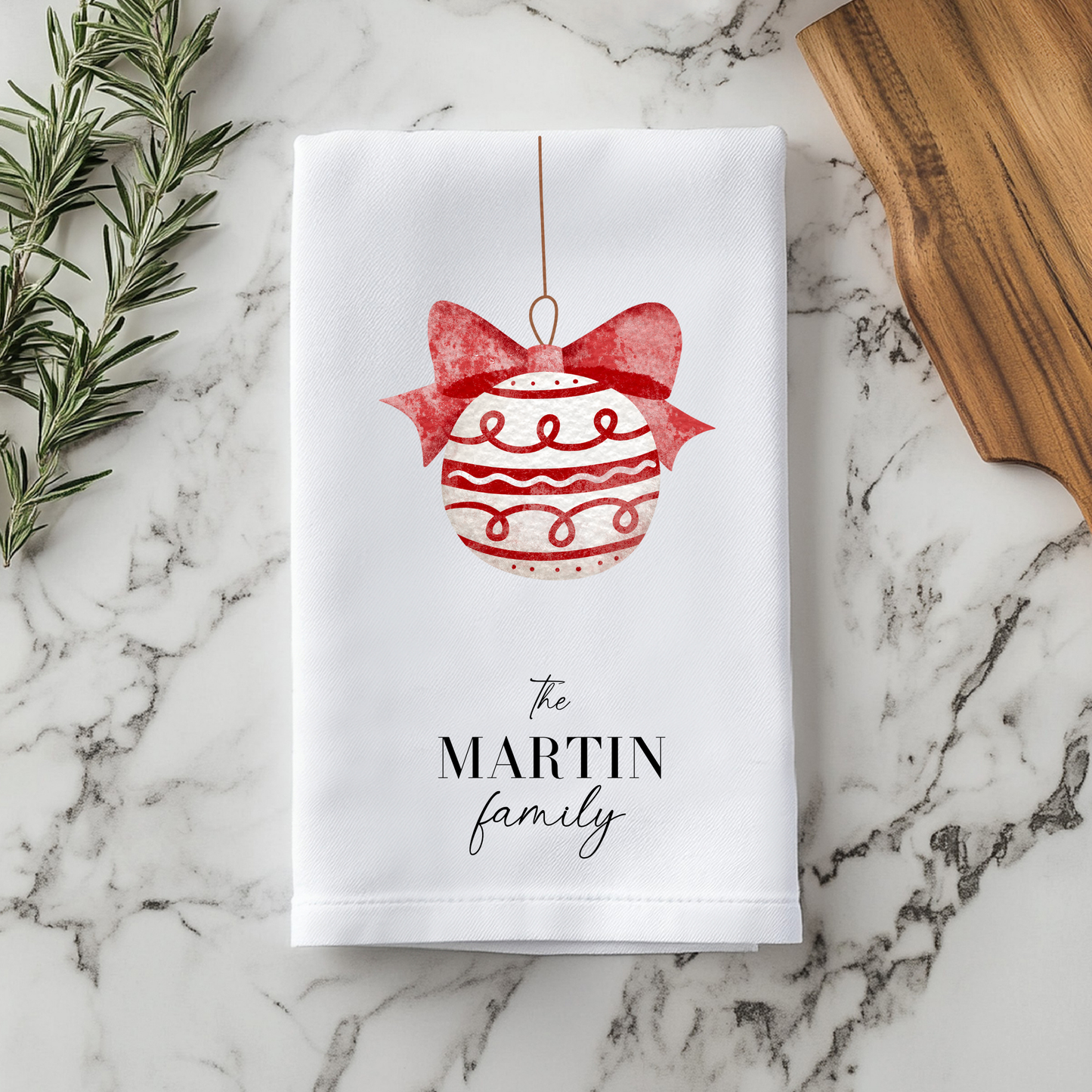 Ornament Personalized Family Name