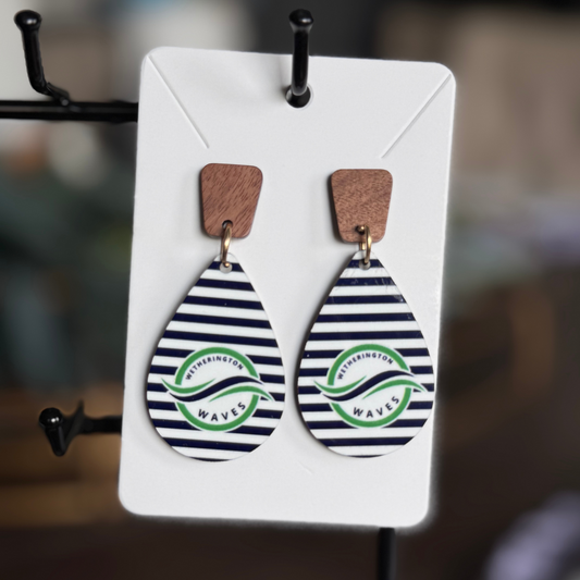 Striped Waves Earrings