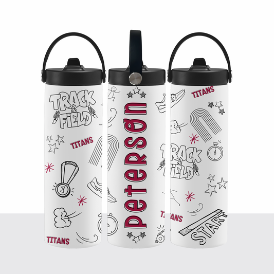 TRACK—PERSONALIZED—Titan "Doodle" Water Bottle