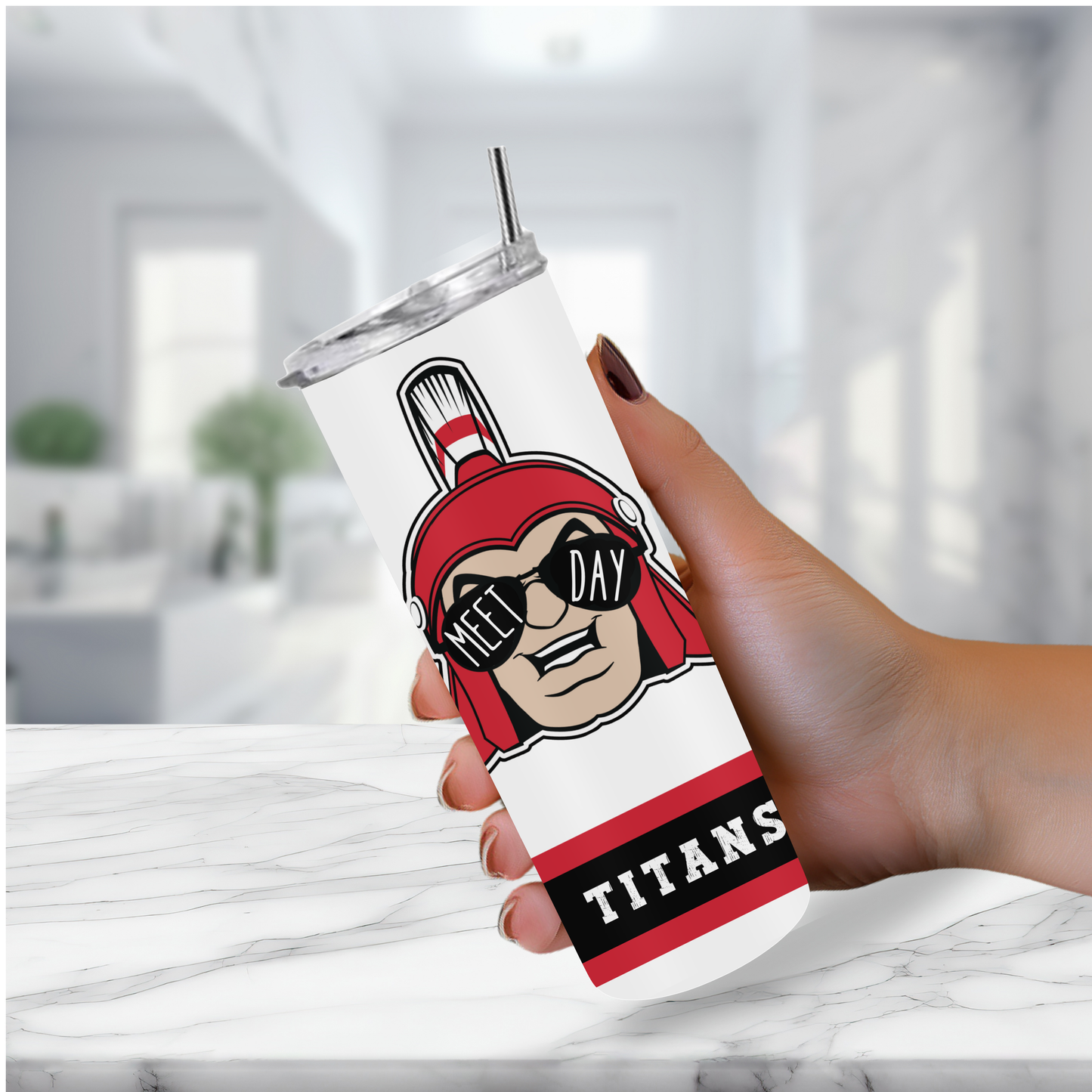 TRACK—PERSONALIZED—Titan "Meet Day" Tumbler