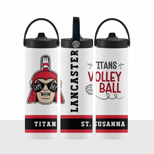 VOLLEYBALL—PERSONALIZED—Titan Game Day Water Bottle
