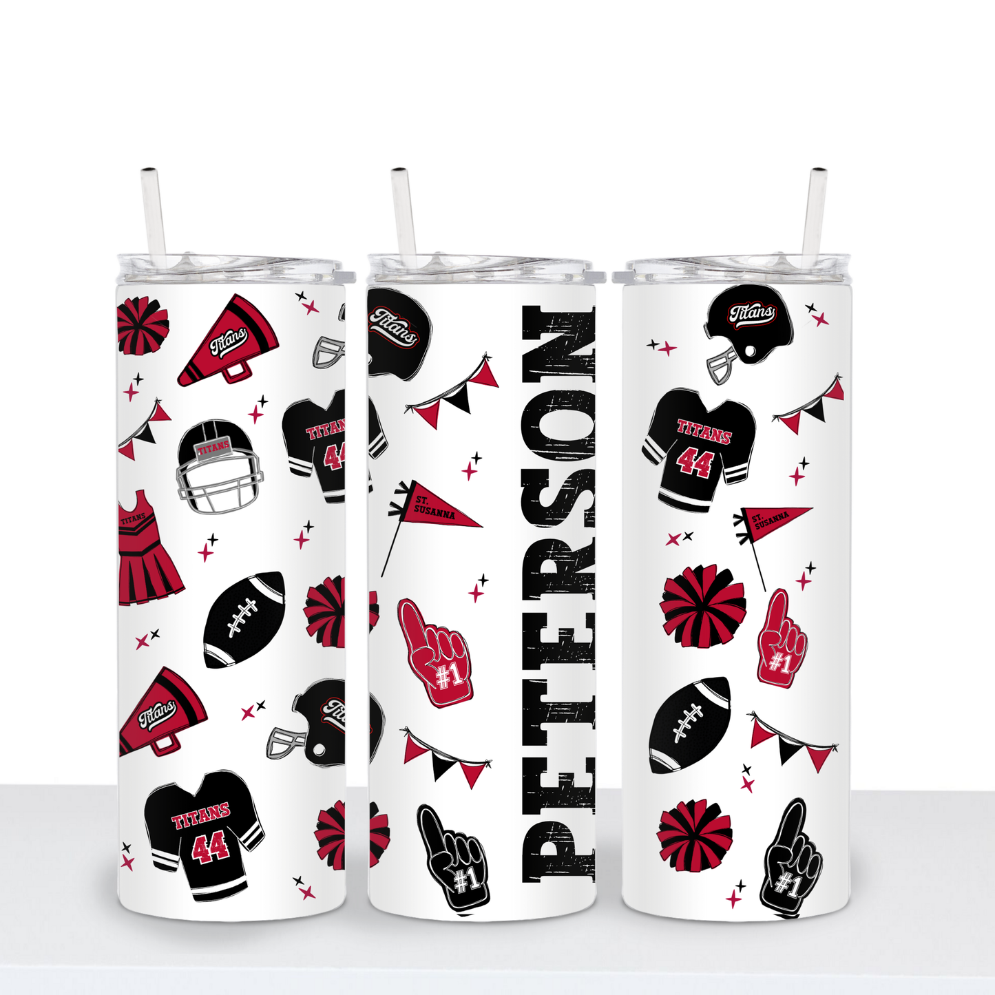 FOOTBALL—PERSONALIZED—Titan Football Tumbler