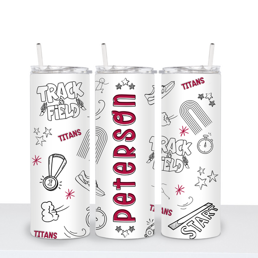 TRACK—PERSONALIZED—Titan "Doodle" Tumbler