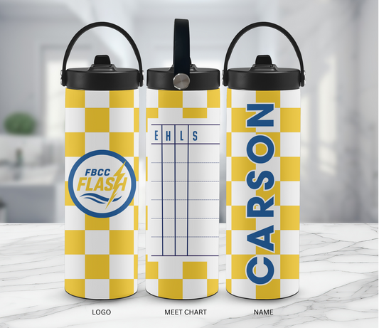 Flash Checkerboard EHLS Water Bottle