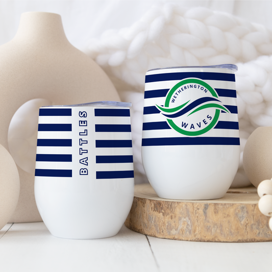 STRIPED WINE TUMBLER