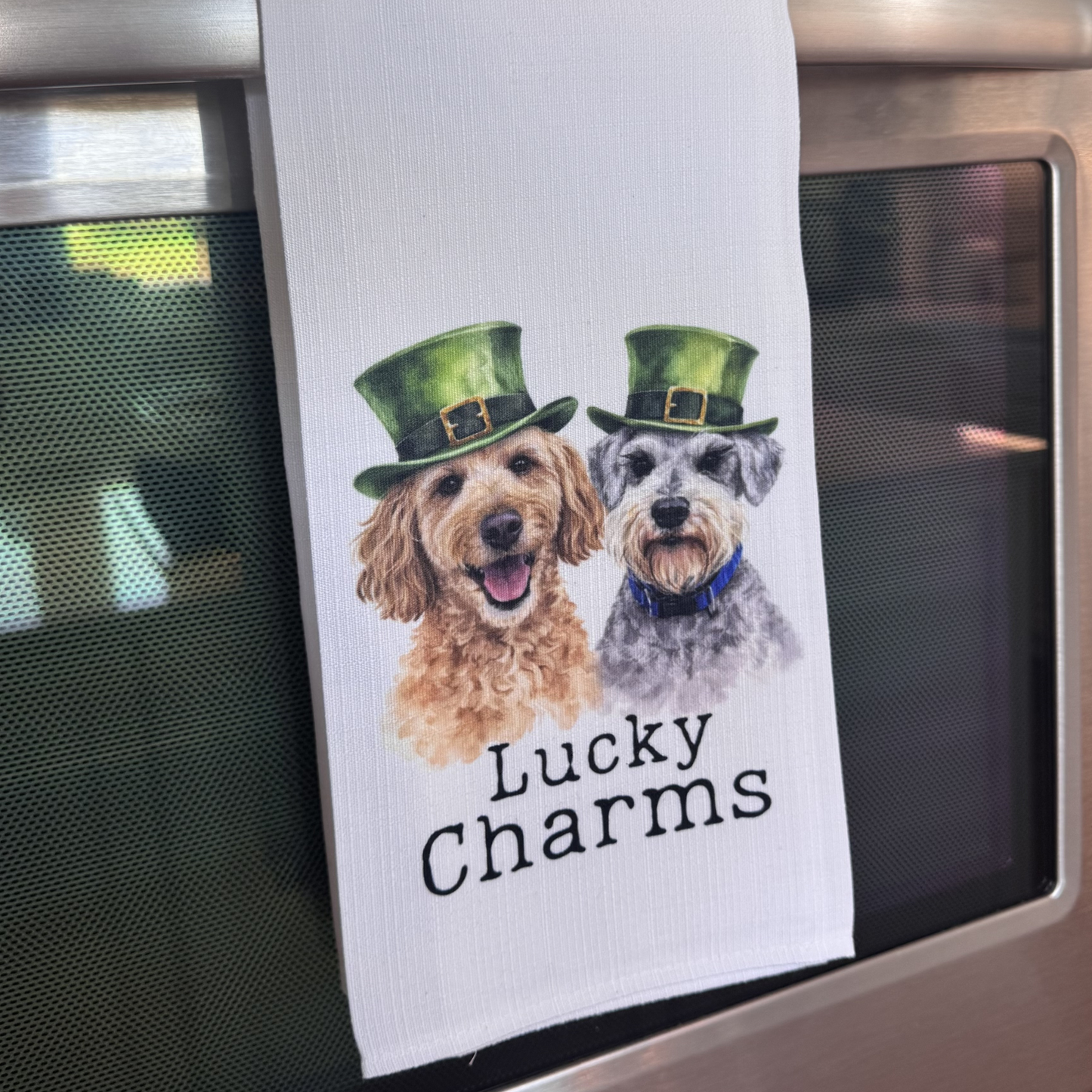 Lucky Charm Personalized Dog Towel