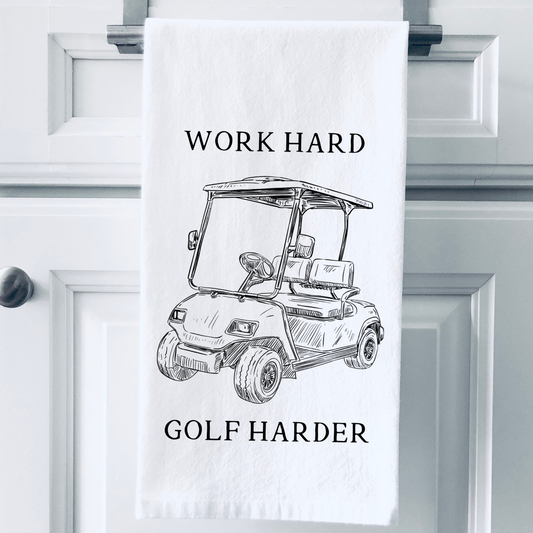 WORK HARD, GOLF HARDER TOWEL